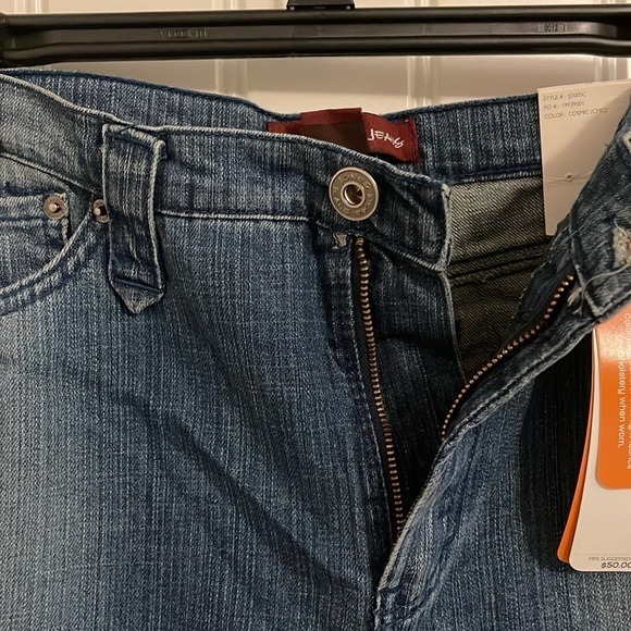 Jones Wear Jeans women’s 14‎ sequin Studded pocket High Rise Waist Big Flare Leg - Picture 7 of 16